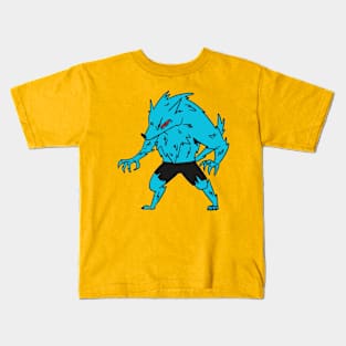 Blue wolfman Kids T-Shirt